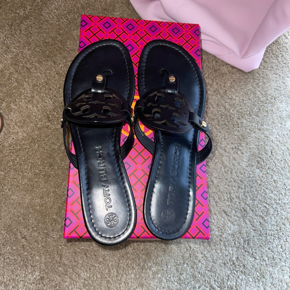 Tory Burch Miller Leather Sandals